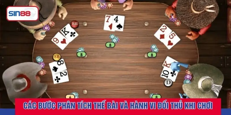 Các bước phân tích thế bài và hành vi đối thủ khi chơi