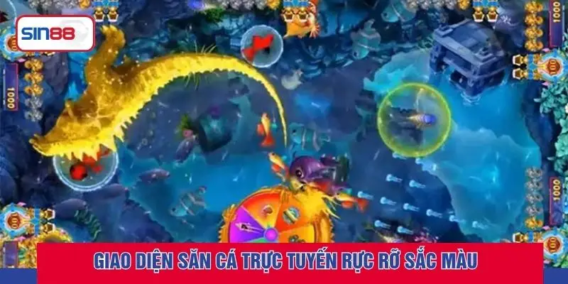 Giao diện săn cá trực tuyến rực rỡ sắc màu