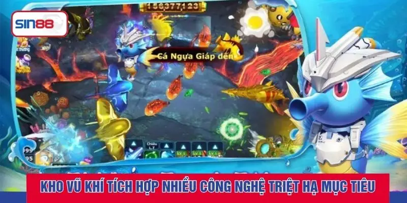 Kho vũ khí tích hợp nhiều công nghệ triệt hạ mục tiêu 
