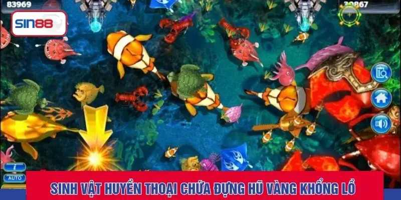 Sinh vật huyền thoại chứa đựng hũ vàng khổng lồ