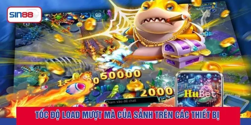 Tốc độ load mượt mà của sảnh trên các thiết bị