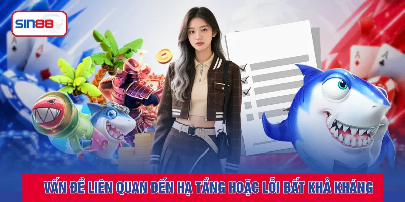 Vấn đề liên quan đến hạ tầng hoặc lỗi bất khả kháng